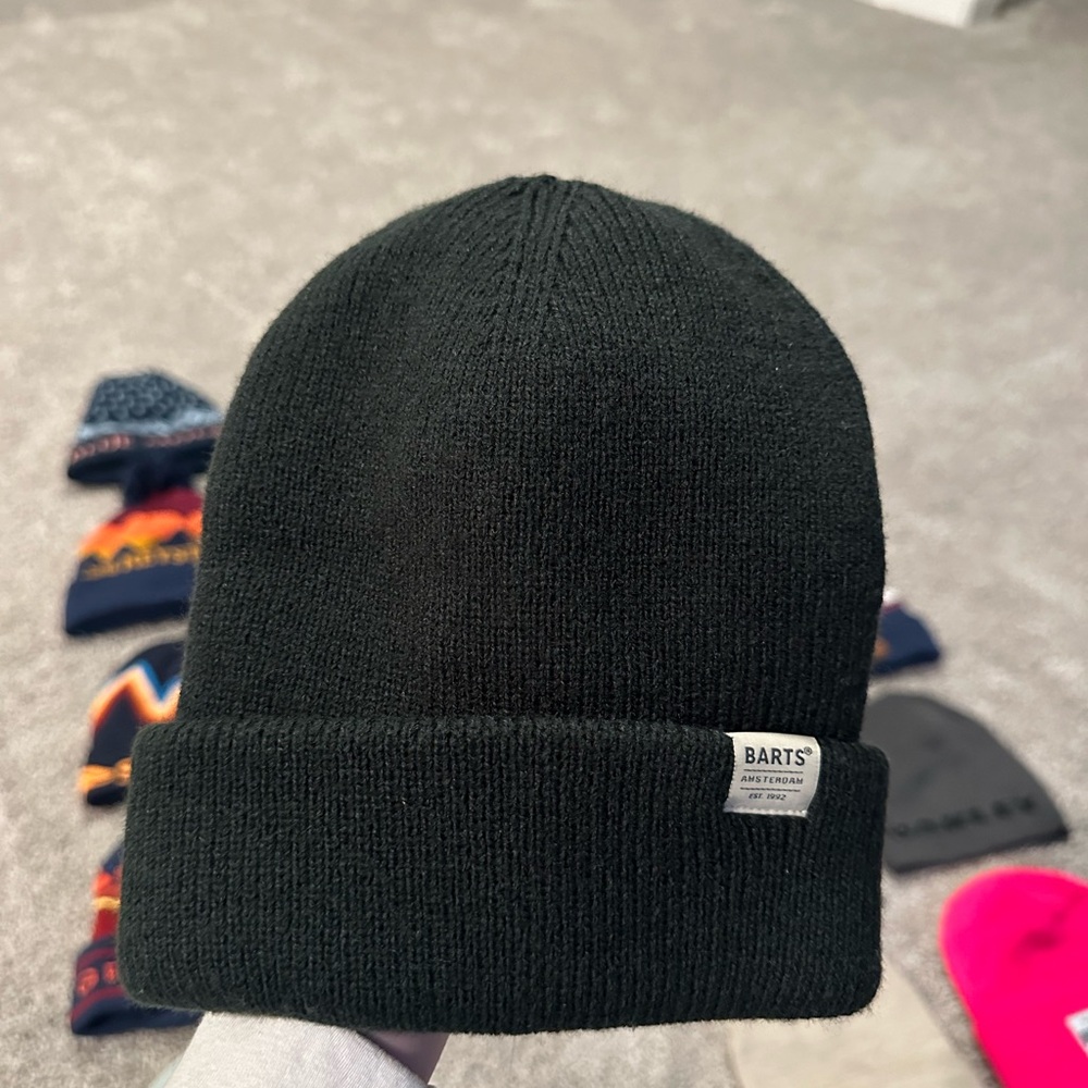 NWOT Barts Dark Green almost Black Knit Beanie